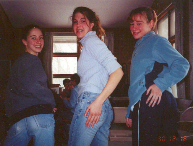 A butt shot of Molly, Jodee, and me.